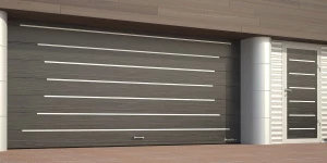 Подъемно-секционные ворота DoorHan с молдингами