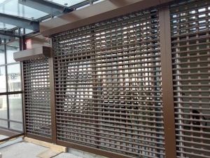 Решётчатые рольставни DoorHan для витрины