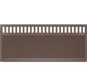 Автоматические откатные ворота DoorHan премиум классик серии slg-a с решеткой, 6200х2700