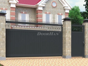Автоматические откатные ворота с пиками DoorHan серии slg-a 3500x1800