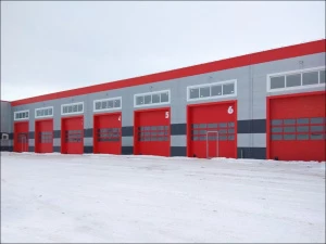 Панорамные секционные ворота DoorHan серии isd02 5900x2600 (остекление с перемычками)