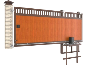 Откатные автоматические ворота под ключ DoorHan премиум классик серии slg-a, 6500х1100