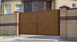 Уличные распашные ворота премиум, 2400х1800