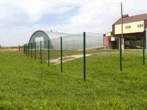 Секция Оптима Лайт из прутка 3,5 мм, 2535x2430 с ячейкой 55х200 цвет зеленый ral 6005