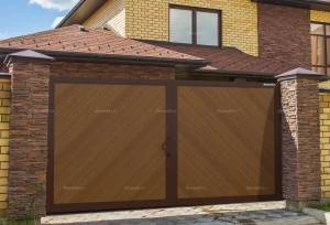 Уличные распашные ворота премиум, 2800х2100