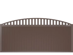 Автоматические откатные ворота DoorHan серии slg-a арочные с решеткой, 5900х2100