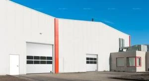 Панорамные секционные ворота DoorHan серии isd02, 3500x3000