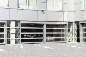 Панорамные секционные ворота DoorHan серии isd02 3800x4000 (сплошное остекление)