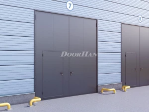 Промышленные распашные ворота DoorHan с сэндвич-панелью 3000x2300