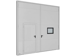 Распашные гаражные ворота серии sg-ss 3500x5000