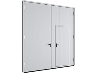 Распашные гаражные ворота серии vrgmv01 3500x3200