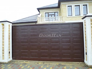 Автоматические откатные ворота с филенкой DoorHan серии slg-a 5000x2500