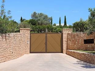 Уличные распашные ворота премиум, 3800х2200