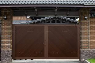 Уличные распашные ворота премиум, 3000х1800