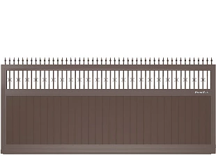 Откатные ворота DoorHan премиум классик серии slg-a с пиками, 6300x2300